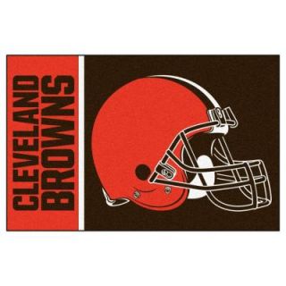 FANMATS NFL   Cleveland Browns Brown Uniform Inspired 1 ft. 7 in. x 2 ft. 6 in. Accent Rug 8227