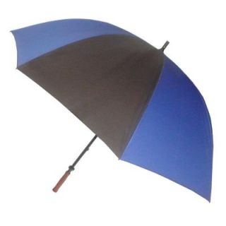 London Fog 62 in. Arc Canopy Sport Umbrella in Blue/Black 93422
