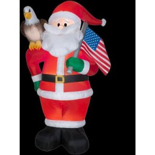 Gemmy 7 ft. H Inflatable All American Santa 12953X