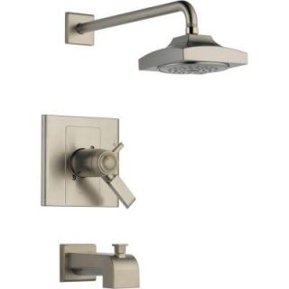 Delta Arzo TempAssure 17T Series 1 Handle Tub and Shower Faucet Trim Kit Only in Stainless (Valve Not Included) T17T486 SS