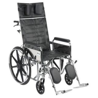 Drive Sentra Reclining Wheelchair with Detachable Full Arms std20rbdfa