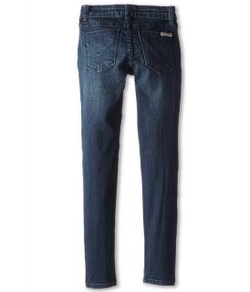 hudson kids starman five pocket skinny jean with zipper pocket and seam details down the front in blue big kids