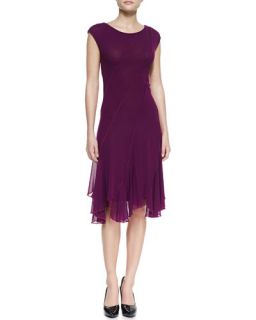 Jean Paul Gaultier Bias Seamed Magenta Dress, Plum