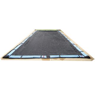 Blue Wave Rectangular Rugged Mesh In Ground Winter Pool Cover