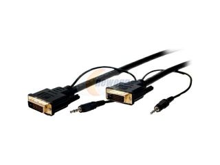 Comprehensive DVI DVI 15ST/A Black 15 ft. Standard Series 28 AWG DVI D Dual Link with Audio Cable