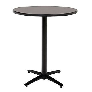 KFI Seating 38 x 42 Round HPL Pedestal Tables With Arched Base