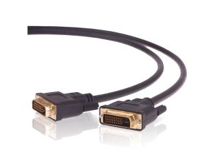 DVI to DVI DVI D Cable (25 Feet)   Gold Plated DVI Digital Dual Link Male Connector Wire Cord for PC Computer LCD Monitor Display   Black