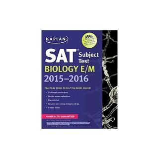 Kaplan Sat Subject Test Biology E/M 2015 2016 (Paperback)