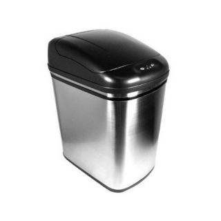 Nine Stars 6 Gal Stainless Steel Infrared Trash Can
