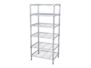 Wire Shelving Unit, Silver , 32V409