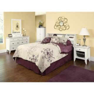 Sauder Shoal Creek 4 Piece Bedroom Set, Soft White