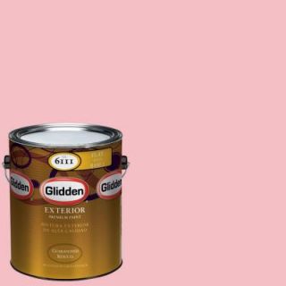 Glidden Premium 1 gal. #HDGR29 Cotton Candy Pink Flat Latex Exterior Paint HDGR29PX 01F
