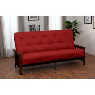 Provo Queen size with Inner Spring Futon Sofa Sleeper Bed Medium Oak Arms with Sand Upholsery