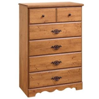 South Shore Furniture Prairie 5 Drawer Chest in Country Pine 3232035