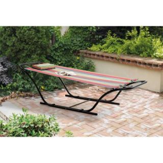 Mainstays Folding Sling Hammock with Stand, Red