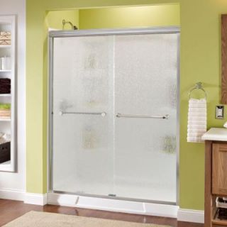 Delta Mandara 59 3/8 in. x 70 in. Bypass Sliding Shower Door in Polished Chrome with Semi Framed Rain Glass 158844