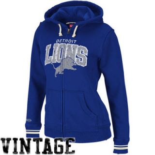 Mitchell & Ness Detroit Lions Womens Arch Rivals Hoodie   Royal Blue