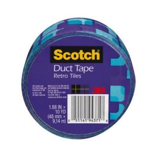 3M Scotch 1.88 in. x 10 yds. Violet Tiles Duct Tape 910 VTL C
