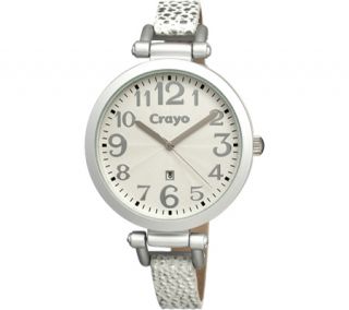 Womens Crayo CR0610   Silver Leather/Silver