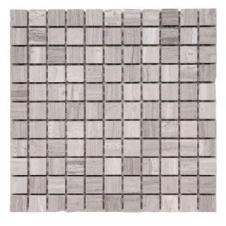 Solistone Haisa Marble Light 12 in. x 12 in. x 6.35 mm Marble Mesh Mounted Mosaic Tile (10 sq. ft. / case) HGRY LP 01