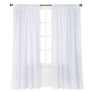 Threshold™ Curtain Panels Linen Look Solid   White (54x84)