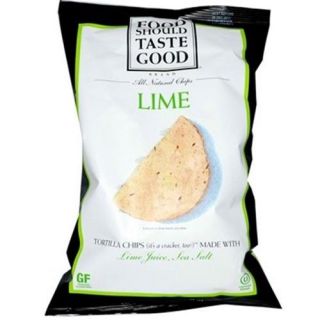 Food Should Taste Good Tortilla Chips Gluten Free Lime    5.5 oz
