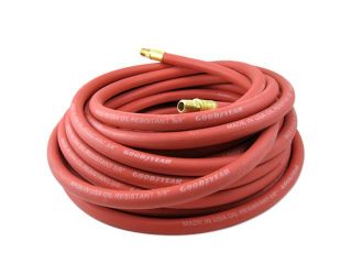 Continental ContiTech Heavy Duty Rubber 3/8 Inch x 25 Ft All Weather Rubber Air Hose, 1/4 Inch NPT Fitting, Red
