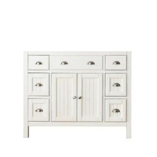 Avanity Hamilton 42 in. Vanity Cabinet Only in French White HAMILTON V42 FW