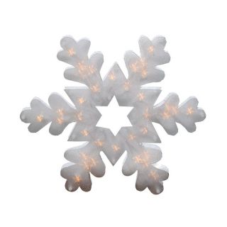 Christmas Central Lighted Snowflake Outdoor Christmas Decoration with White Constant Incandescent Lights