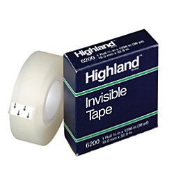 3M Highland 6200 Invisible Tape 34 x 1296