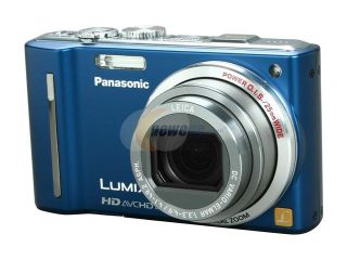 Panasonic DMC ZS7A Blue 12.1 MP 12X Optical Zoom 25mm Wide Angle Digital Camera