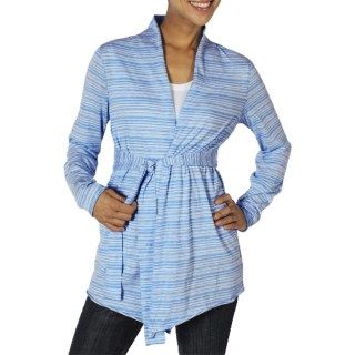 ExOfficio Go To Stripe Wrap Cardigan Sweater (For Women) 6901G 83