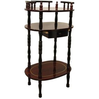 Cherry 3 Tier Phone Table