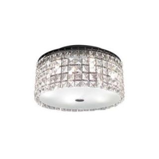 Bazz Lighting PL3413CC Ceiling Fixtures Glam Indoor Lighting Flush Mount ;Chrome with Glass Beads