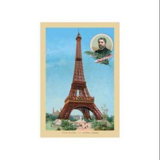 Eiffel Tower at The Paris Exhibition, 1889 Print (Unframed Paper Poster Giclee 20x29)