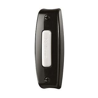 Broan Lighted Rectangular Pushbutton; Black