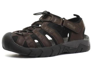 New Gola 2015 Shingle 2 Synthetic Leather Brown Mens Sports Sandals, Size 10