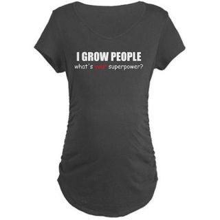  I Grow People Maternity Dark T Shirt