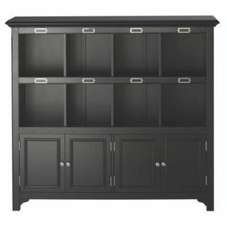 Home Decorators Collection William 53.25 in. W x 49.5 in. H Black 8 Cube Organizer 2792600210