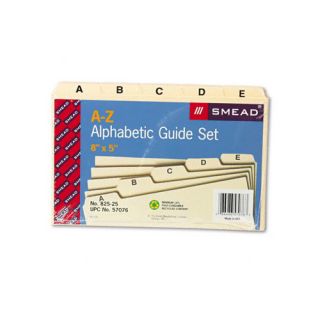 Smead Manufacturing Company Alpha Self Tab Card Guides, 25/Set