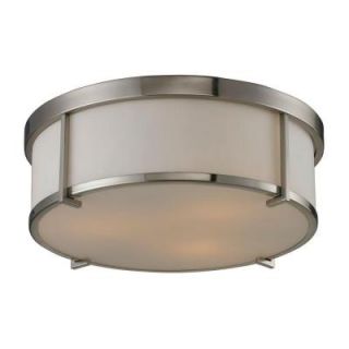 Titan Lighting 3 Light Brushed Nickel Ceiling Flushmount TN 7984