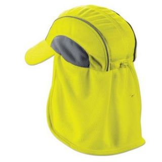 6650 High Performance Hat with Neck Shade Hi Vis Lime
