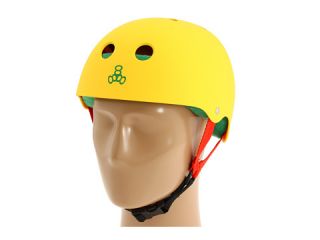 Triple Eight Brainsaver Multi Impact Helmet W Sweatsaver Liner Rasta Yellow