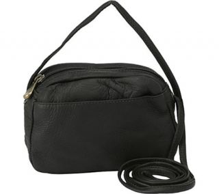 Womens David King Leather 517 Top Zip Mini Bag   Black