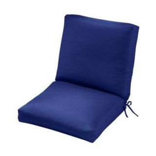 Home Decorators Collection Sunbrella Blue Outdoor Dining Chair Cushion 1573110310