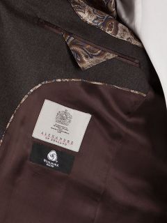 Alexandre of England Eccleston Plain Tailored Suit Jacket Brown