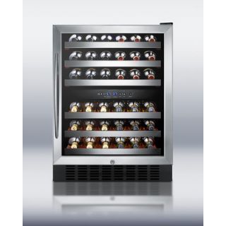 Summit Appliance 46 Bottle Dual Zone Thermoelectric Built In Wine
