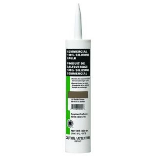 Custom Building Products Commercial #59 Saddle Brown 10.1 oz. Silicone Caulk CCSC59