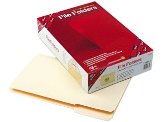 Smead 15335 File Folder, 1/3 Cut First Position, Reinforced Top Tab, Legal, Manila, 100/Box