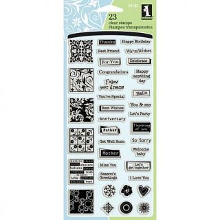 Inkadinkado Inchies Clear Stamps   Greetings   5468957